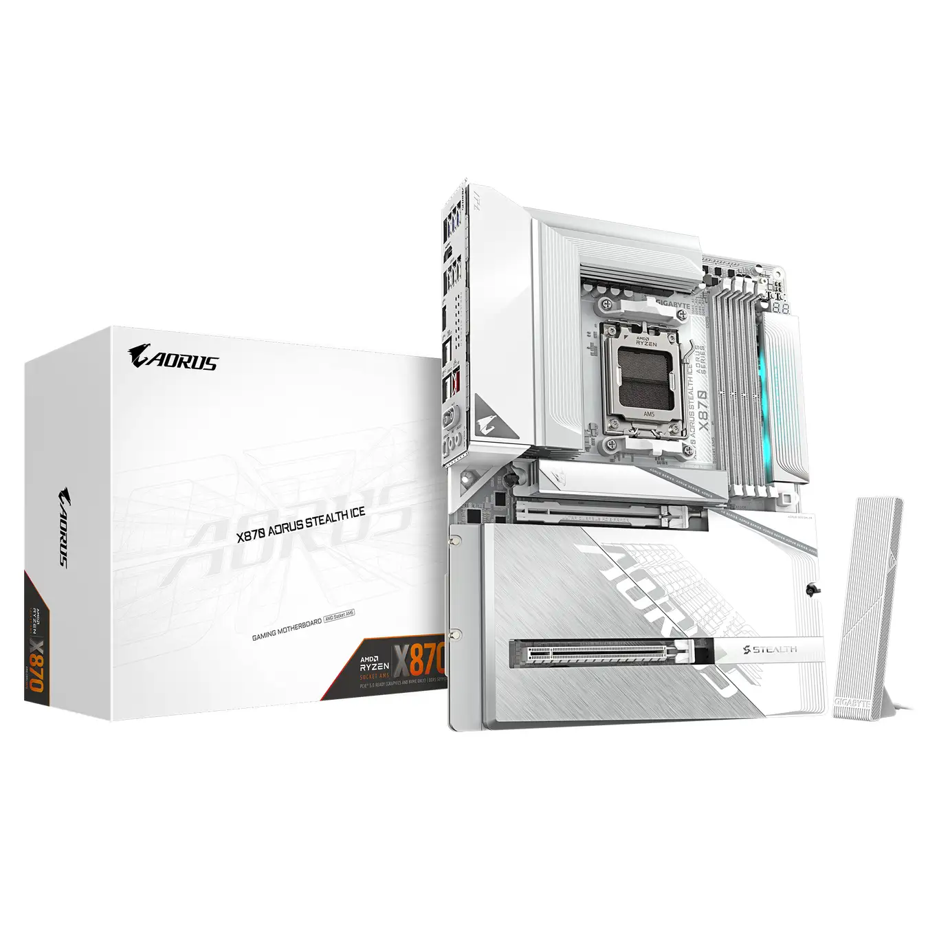 GIGABYTE新作「X870・B850 AORUS STEALTH ICE」ホワイト背面配線マザーボード発売！次世代ゲーミングPCの新常識